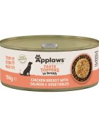 Applaws Hrana umeda caini Dog Taste Toppers Piept de Pui si Somon in supa 156 g