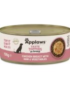 Applaws Hrana umeda caini Dog Taste Toppers Piept de Pui si Sunca in supa 156 g