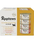 Applaws Hrana umeda pisici Cat Adult Cu Pui Multipack Conserve 12 x 70 g
