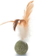 Beeztees Jucarie Pisici Bila Catnip cu Pene 12 cm
