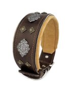 Bestia Zgarda Aztec Piele Naturala M Maro