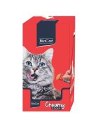 Biocat Snack Crema Pisici cu Ton si Creveti Display 12 Pachete x 5 Pliculete x 14 g