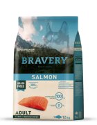 Bravery Hrana Uscata Caini Dog Large-Medium Adult Somon 12 kg