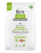 Brit Care Dog Sustainable Adult Medium Breed 3 kg