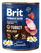 Brit Premium by Nature Junior Dogs Turkey with Liver 800 g