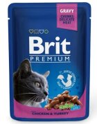 Brit Premium Cat Plic pui si curcan 100 g