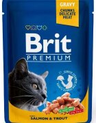Brit Premium Cat Plic somon si pastrav 100 g
