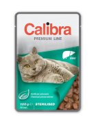 Calibra Hrana umeda pisici Cat Pouch Premium Adult Sterilized Liver 100 g
