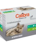 Calibra Hrana umeda pisici Cat Pouch Premium Adult Sterilized Multipack 12x100 g