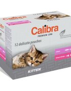 Calibra Hrana umeda pisici Cat Pouch Premium Kitten Multipack 12x100 g