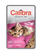 Calibra Hrana umeda pisici Cat Pouch Premium Kitten Turkey & Chicken 100 g