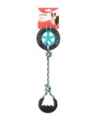 Camon Jucarie pentru caini roata TPR si franghie 44 cm