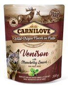 Carnilove Dog Pouch Paté Venison with Strawberry Leaves 300 g