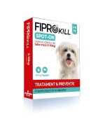 Chanelle Pipete Antiparazitare Caini 2-10 kg Fiprokill Dog S 67 mg Deparazitare Externa 3 Pipete