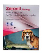 Chanelle Pipete antiparazitare caini Zeronil 134 mg 10 - 20 kg 6 pipete