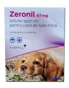Chanelle Pipete antiparazitare caini Zeronil 67 mg 2 - 10 kg 6 pipete