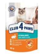 Club 4 Paws Hrana umeda premium pisici Sterilised Iepure in Jeleu 80 g
