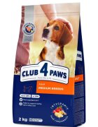 Club 4 Paws Hrana uscata premium caini Adult Mediu Pui 2 kg