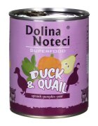 Dolina Hrana umeda caini Noteci Superfood Rata si Prepelita 800 g