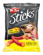 Dr Zoo Sticks recompense caini Cheddar si Bacon 50 g
