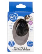 DuvoPlus Perie pentru Samponare si Masaj din Silicon 11.5x7.5x6 cm