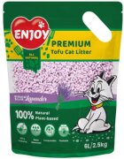 Enjoy Asternut pentru litiera Tofu cu Lavanda 6 L/ 2.5 kg