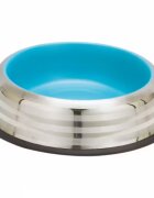 Enjoy Castron din inox Blue & Silver Stripes 470 ml