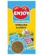 Enjoy Hrana granule pesti cu spirulina si usturoi 250 ml