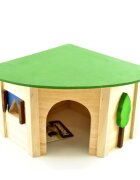 Flamingo CASUTA LEMN ROZATOARE "ECCO CORNER"