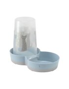 Flamingo Dispenser Automat Hrana/ Apa Pisici Maasai Grey/ Blue 15 L