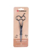 Flamingo Foarfeca Dreapta Cosmetica din Metal pentru Caini 17 cm