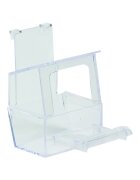 Flamingo Hranitoare/ Adapatoare cu Treapta pentru Pasari Exotice Transparenta 6x7x9 cm
