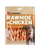 Flamingo Recompense Caini Baton Multicolor Piele & Pui 350 g