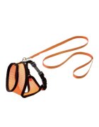 Flamingo Set Ham+Lesa Pentru Pisica Orange/Black 110cmx10mm