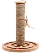 Flamingo SISAL PENTRU PISICI CU SUPORT ROTUND + JUCARIE/560146