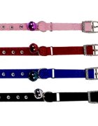 Flamingo ZGARDA VELUR CU CLOPOTEL & STRASURI PENTRU PISICI 30CM*10MM/506942