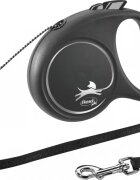 Flexi Lesa Black Design Snur S: 5m/12kg Negru 12251