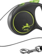 Flexi Lesa Black Design Snur XS: 3m/8kg Green 12244