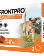 Frontpro Comprimate masticabile antiparazitare caini M 28 mg >4-10 kg 3 buc/ cutie