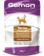 Gemon Senior Chunkies Cat Curcan 100 g