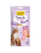 GimCat Recompense pisici senior Snack Cream Plus+ Somon si Dovleac 6 x 15 g