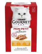 Gourmet Mon Petit Pachet Mixat Pui Rata si Curcan 6x50 g