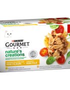 Gourmet Nature's Creations File Multipack Pui si Curcan 4x85 g