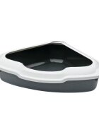 Happet Litiera de Colt cu Rama 56x43x14 cm Gri