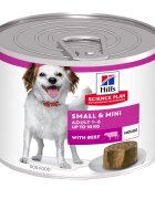 Hills Hrana umeda caini Hill's Science Plan Canine Adult Small & Mini Mousse Beef 200 g