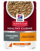 Hills Hrana umeda pisici Hill's Science Plan Feline Adult Sterilised Chicken & Vegetables Stew 80 g