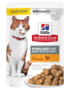 Hills Hrana umeda pisici Hill's Science Plan Feline Sterilised Adult Chicken 85 g
