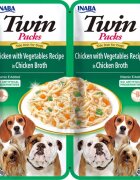 Inaba Churu Dog Twin Pui si Legume in Supa de Pui 40 g x 2 buc