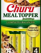 Inaba Churu Meal Topper Recompense Cremoase pentru Caini Pui & Dovleac 14 g x 4 buc
