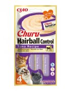 Inaba Churu Recompensa Cremoasa cu Ton Hairball 14 g x 4 buc